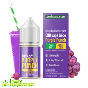 CBN + Delta-9 THC Vape Juice: Purple Punch